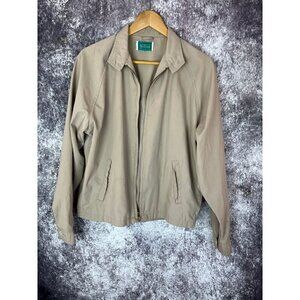 On Course Members Only 80s Sporty Casual Gorpcore Tan Khaki Jacket Mens Medium